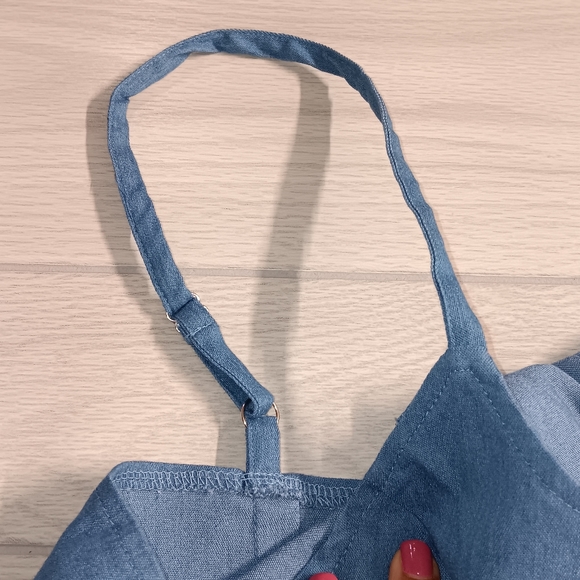 Plus Size Women Elegant Basic Denim Sleeveless Bodycon Slip Dress - Picture 8 of 12